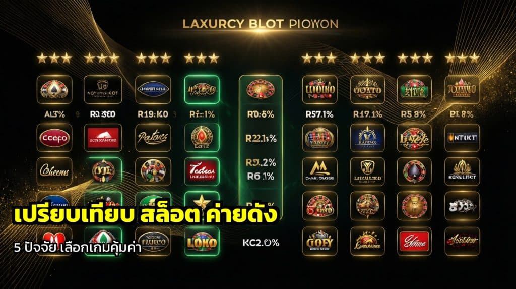 เปรียบเทียบ สล็อต ค่ายดัง