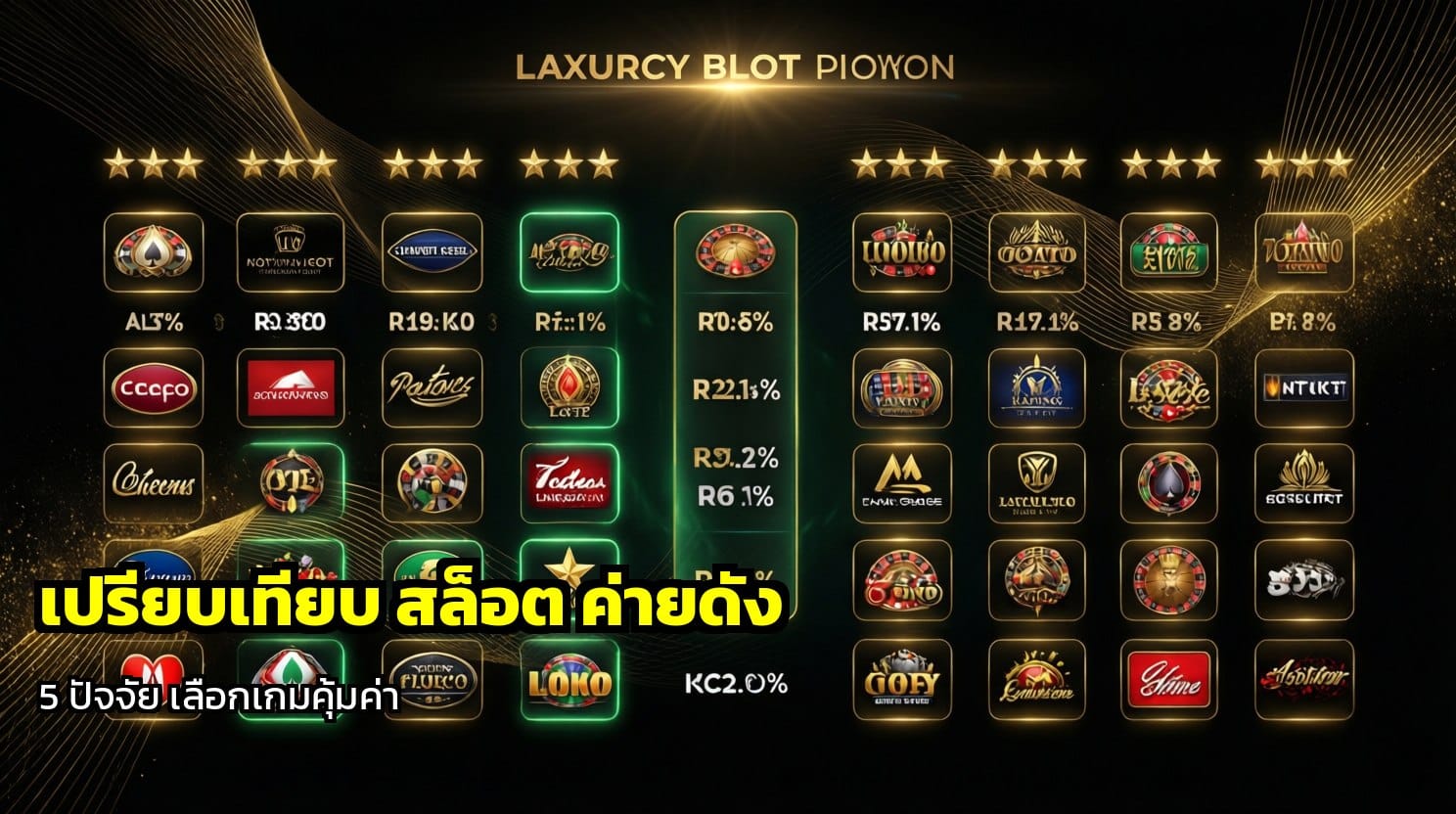 เปรียบเทียบ สล็อต ค่ายดัง